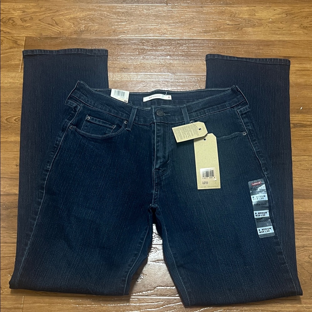 NWT Levi’s 505 straight mid rise Jeans
